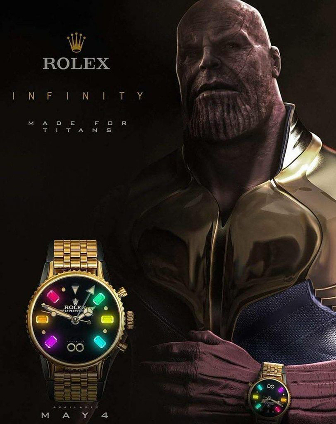Thanos 無限手套進擊客製名錶